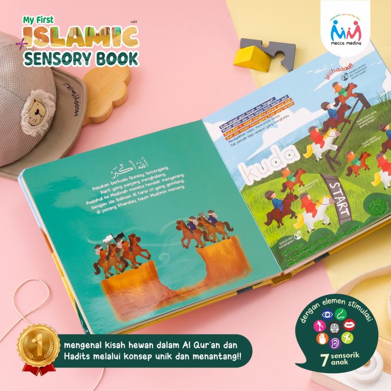 Kisah ditulis singkat dengan gaya cerita berima (pondasi kuat untuk anak belajar membaca)